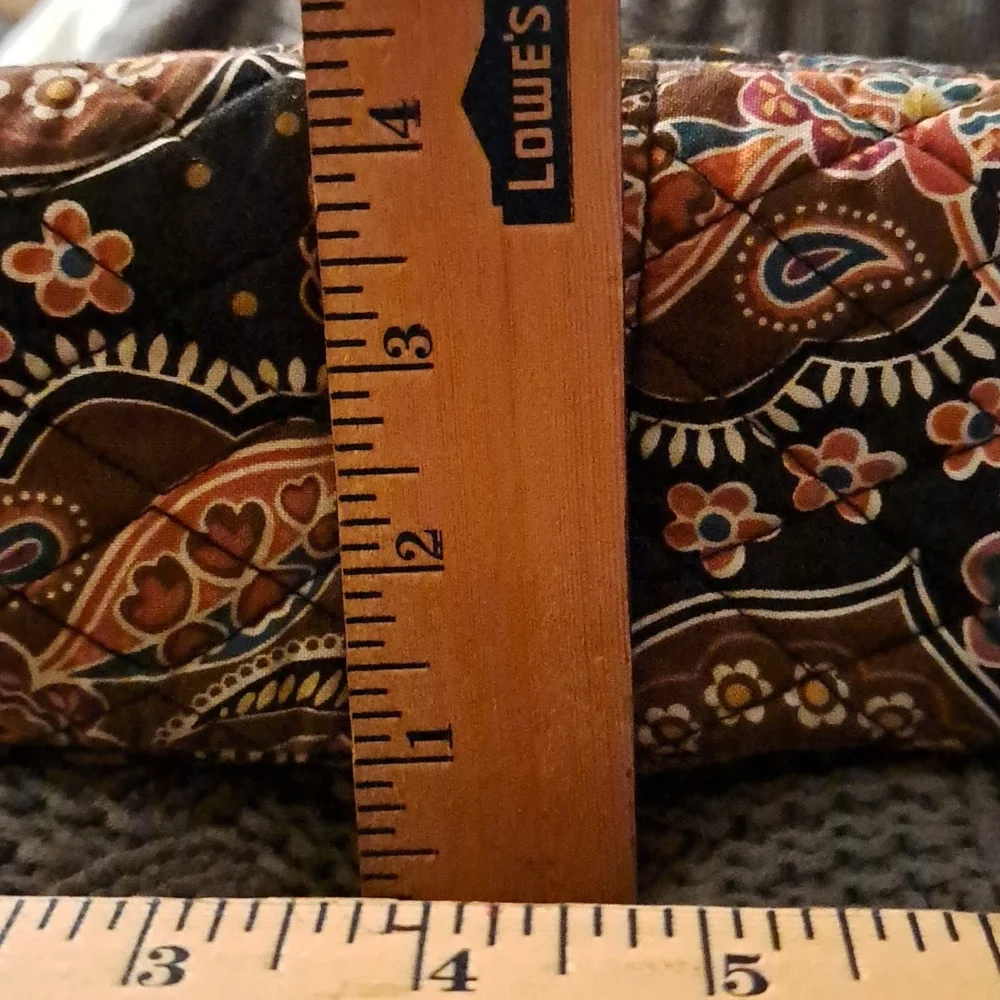 Vera Bradley Brown Black Paisley Quilted Shoulder Bag